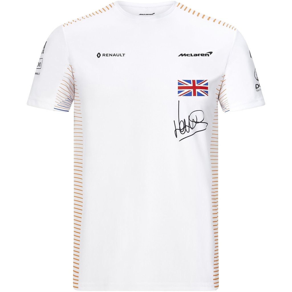 McLaren F1 2020 Men's Lando Norris Team TShirt White GPStore