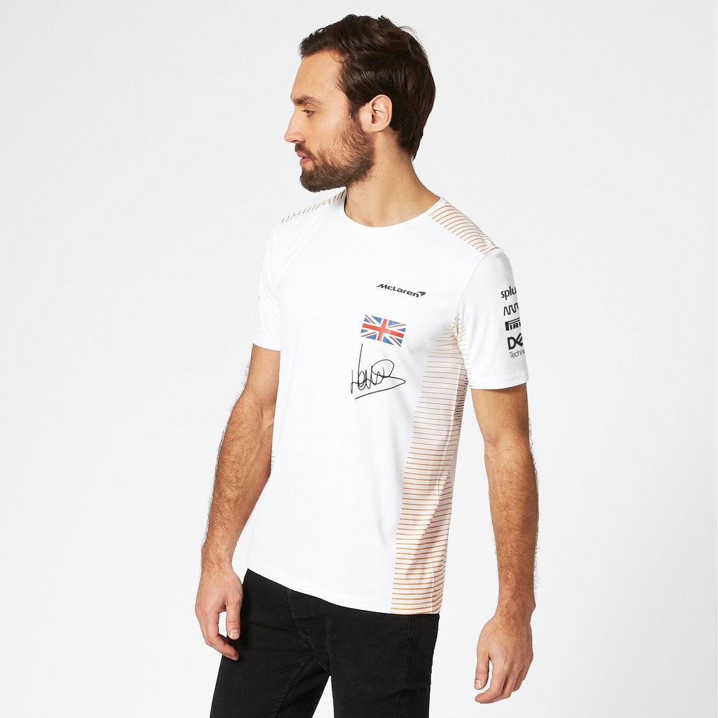 2020 McLaren F1 Team Lando Norris TShirt White GP Store