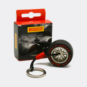 Pirelli Soft Tyre Keyring Red