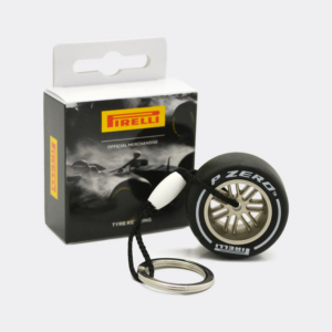 Pirelli Medium Tyre Keyring White