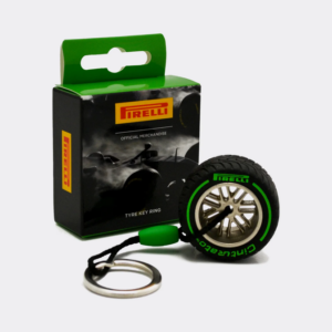 Pirelli Intermediate Tyre Keyring Green