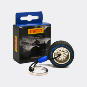 Pirelli Wet Tyre Keyring Blue