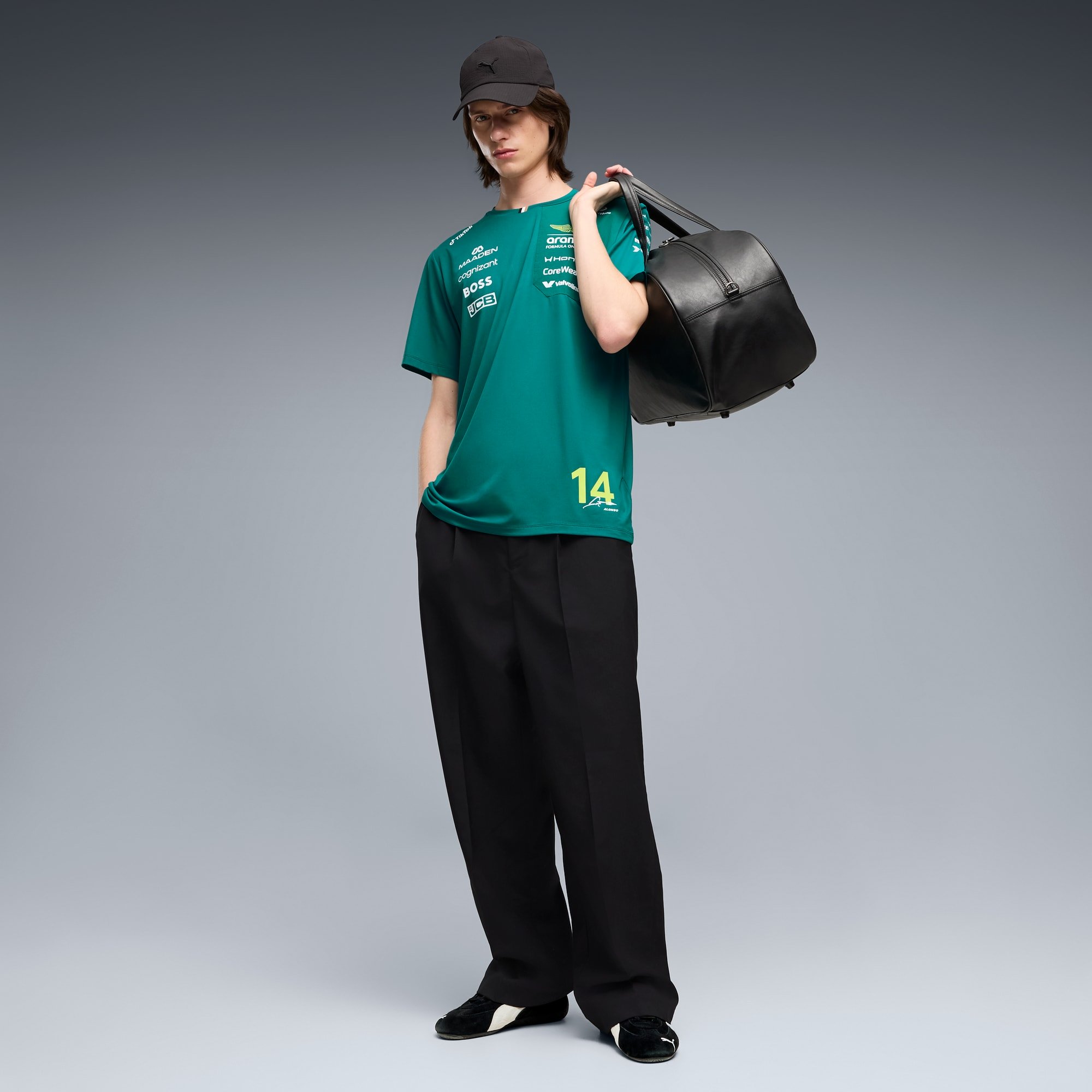 PUMA x Aston Martin F1 Team Fernando Alonso Playera Réplica